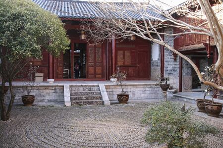 mufu palace in lijiang, chinaのeditorial素材