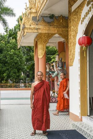buddhist in the temple, penang, malaysiaのeditorial素材