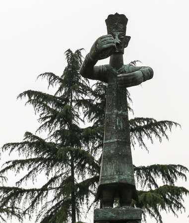 the sculpture in sanxingdu museum, chinaのeditorial素材
