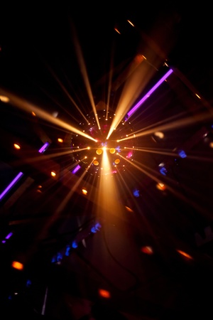 shiny disco ball on nightclubの写真素材
