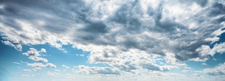clear blue sky panorama