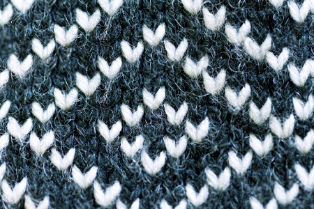 Macro of a woolen fabric - Knitting Pattern with pattern