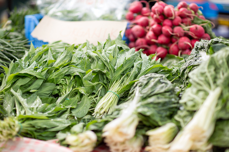 Composition of fresh vegetables on the marketの写真素材