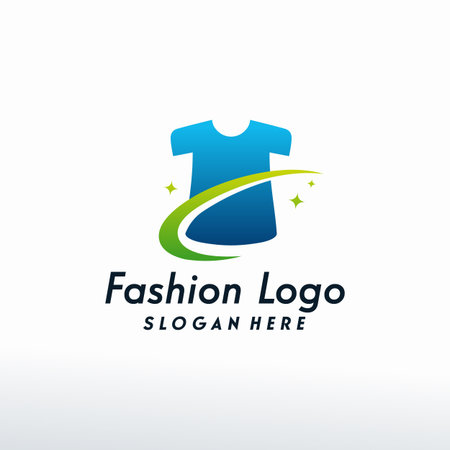 Shirt logo vector, Cloth Fashion logo designs template, design concept, logo, logotype element for templateのイラスト素材