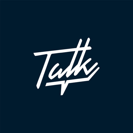 Simple talk logo letter, Talk vector logotypeのイラスト素材