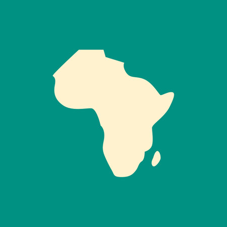 simple Africa Map icon Logo designs templateのイラスト素材