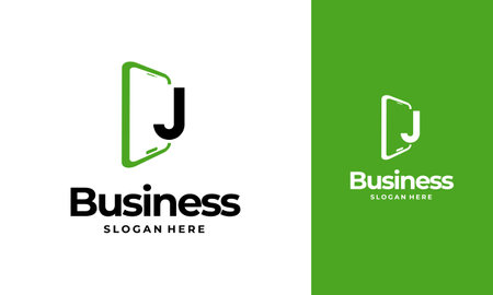 J-Initial Phone Logo designs, Phone Shop logo designs, Modern Phone logo designs vector iconのイラスト素材