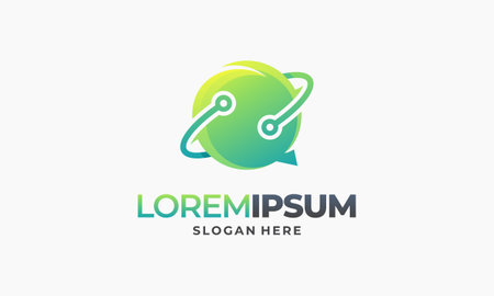 modern Technology Consulting logo template designs vector illustrationのイラスト素材