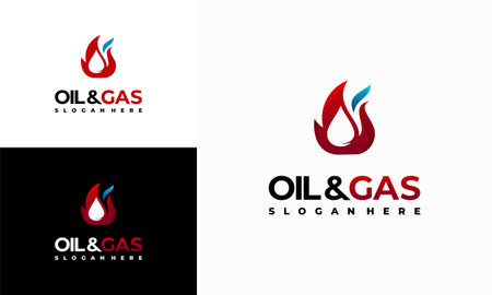 Oil and Gas logo designs concept vector,Mining Industry logo designs symbolのイラスト素材