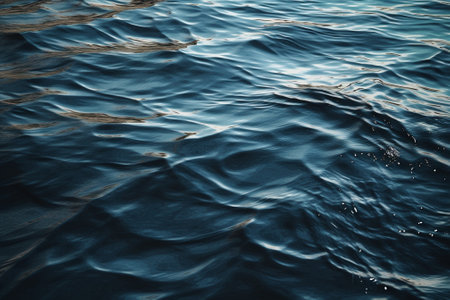 Blue sea water surface closeup. Nature background. Toned.の素材
