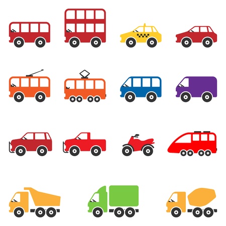 Transport Icon Setのイラスト素材