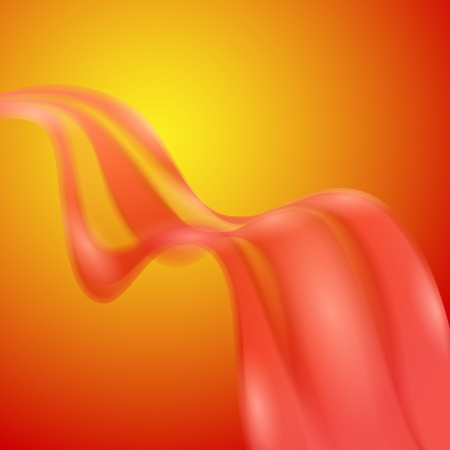Abstract Background  Red Wave  Vectorのイラスト素材