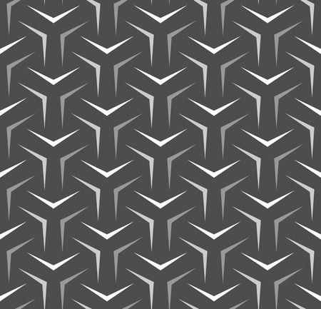 Seamless Geometric Pattern. Grayscale Background. Vector.のイラスト素材