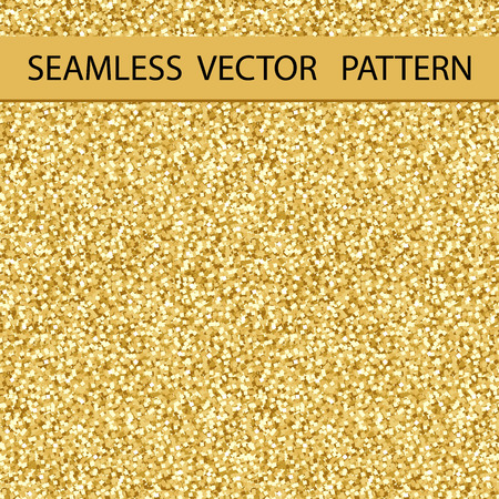 Seamless Glitter Pattern. Golden Gloss. Background, Texture. Vector.のイラスト素材
