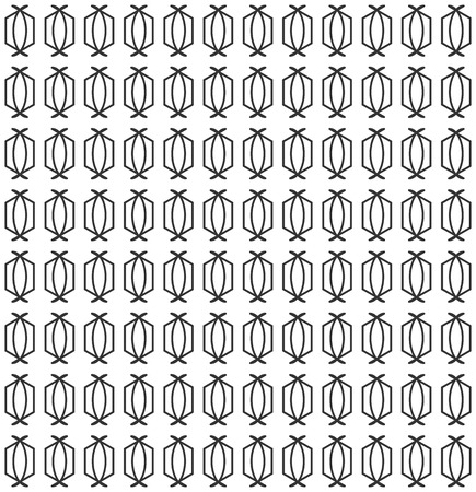 Seamless Geometric Pattern. Regular Tiled Ornament. Vectorのイラスト素材