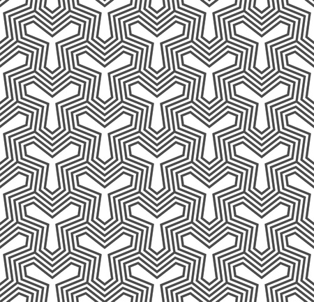 Seamless Geometric Pattern. Regular Tiled Ornament. Vectorのイラスト素材