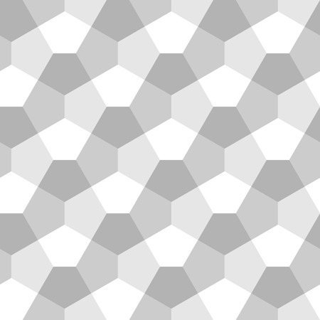 Seamless Geometric Pattern. Pentagonal Regular Tiled Ornament. Vectorのイラスト素材