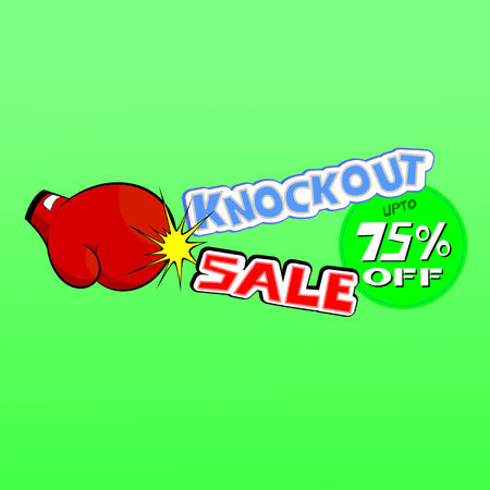 Knockout sale Vector illustration