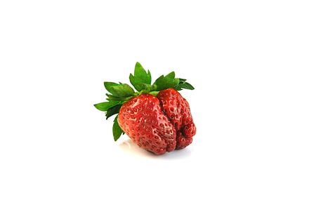 Strawberry isolated over white の写真素材