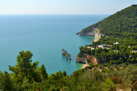 Gargano Zagare bay viewの写真素材