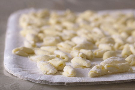 Handmade pasta from Pugliaの写真素材