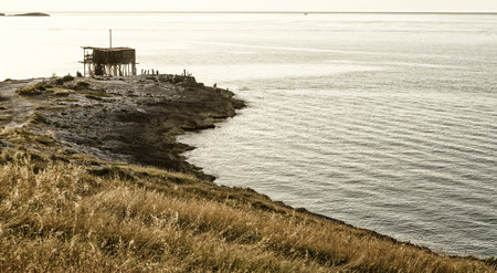Traditional Trabucco - Gargano - Apuliaの写真素材