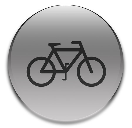 Sign for beware area human riding bycicle.の写真素材