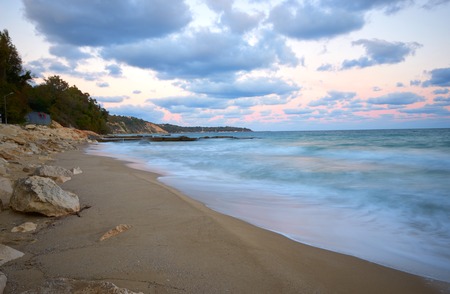 Seafront city of Varna in Bulgaria, landscape nature backgroundの写真素材