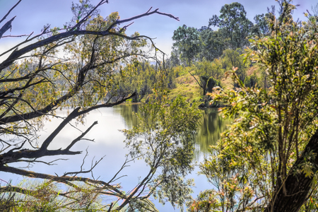 The Brisbane river upper reaches.の写真素材