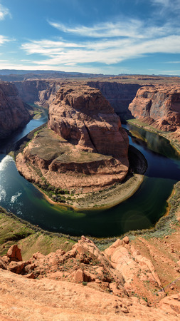 Horse Shoe Bend Arizona vertical picturesの写真素材