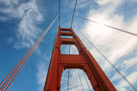 Golden Gate Bridge in San Francisco, Californiaの写真素材