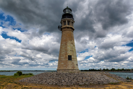 Buffalo Lighthouse on Lake Erieの写真素材