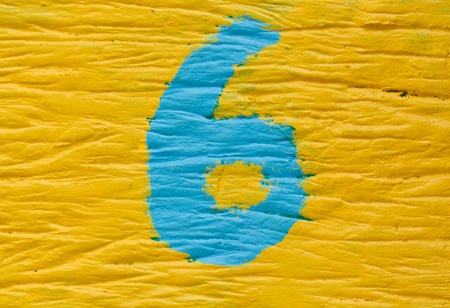 Colorful numberの写真素材