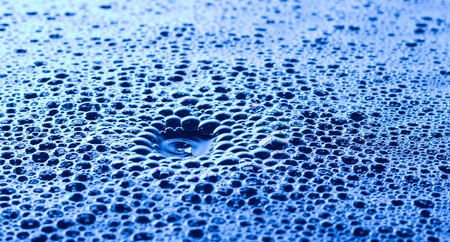 Many bubble on water