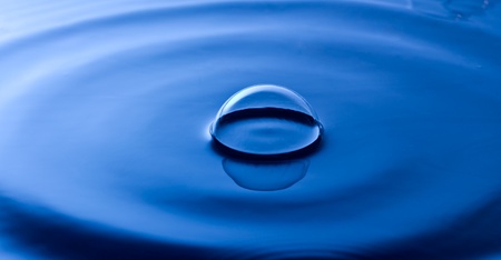 The bubble on waterの写真素材