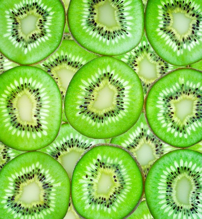 Group of slices  kiwi fruitの写真素材