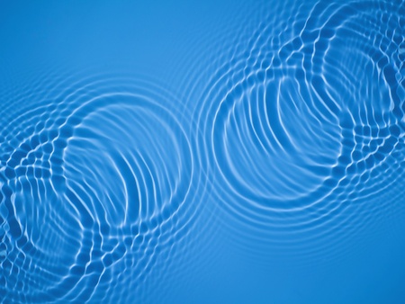  Blue circle water ripple backgroundのeditorial素材