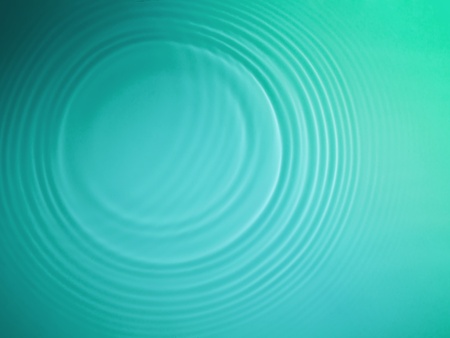 Green circle water ripple background