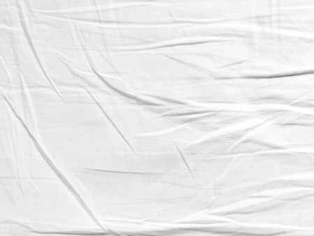 Crease fabric texture white for backgroundの写真素材