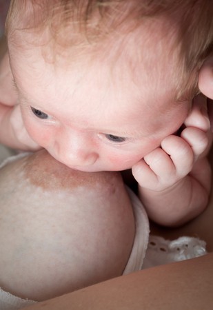 baby breastfeeding 