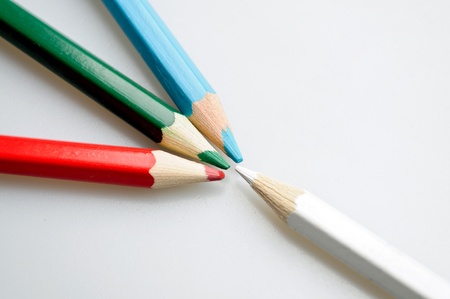 Concept of a colored pencilsの写真素材