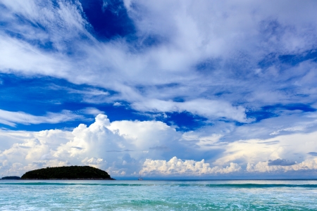 Beautiful summer seascape - Phuket, Thailandの写真素材