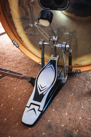 This is close up of bass drum pedal.の写真素材