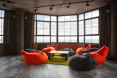 Modern interior design of living room.の写真素材