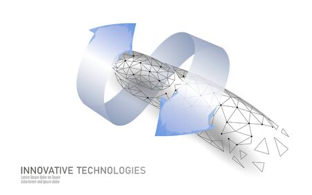 Low poly modern nail polish care technology. Innovative spa salon mani hand fingertips strengthener formula. Nail protection shield female cosmetics ad concept vector illustrationのイラスト素材