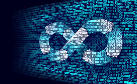Devops software development operations infinity symbol. Programmer administration system life cycle...