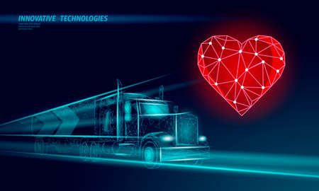 Humanitarian aid help donation organisation. Food truck social work volunteer assistance support refugee vector illustrationのイラスト素材