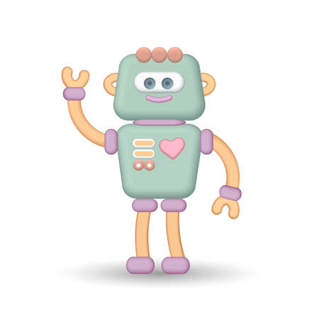 Chatbot virtual voice computer online assistant concept. Voice recognizer help service robot technology. Artificial intelligence vector illustratorのイラスト素材