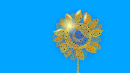 3D sunflower seed food oil concept. World food Day hunger awareness. Help charity help global international refugees vector illustrationのイラスト素材