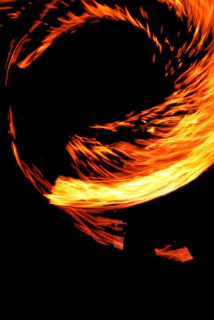Fire, show, a line a flame